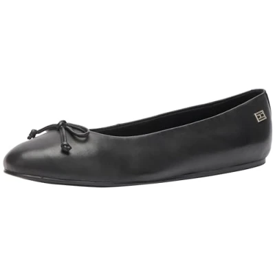 Image of Tommy Hilfiger Essential Ballet pumps, Women&#039;s, Size: 4, Black Leather