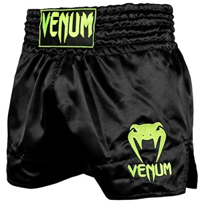 Image of Venum Classic MUAY THAI Shorts Sports shorts, Men&#039;s, Size: Large, Black/neo yellow