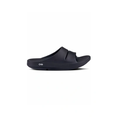 Image of Oofos Ooahh Recovery Pool slides, Size: 12, Black Synthetics