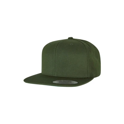 Image of Flexfit Classic Snapback Cap, Men&#039;s, Size: One Size, Deep olive