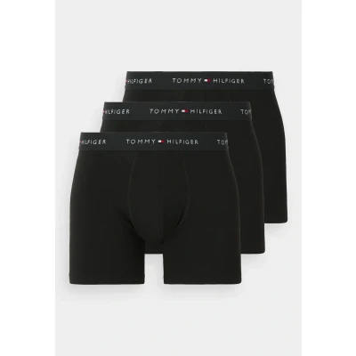 Image of Tommy Hilfiger Signature Boxer Brief 3 PACK Pants, Men&#039;s, Size: Large, Black