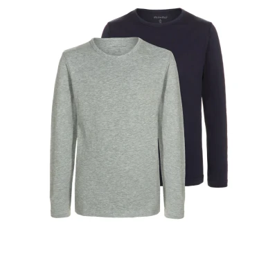 Image of Minymo 2 PACK Long sleeved top for kids, Size: 5y, Dark navy