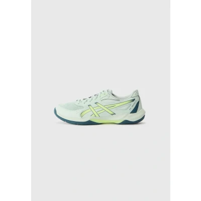 Image of Asics GEL Rocket 12 Volleyball shoes, Men&#039;s, Size: 7.5, Lichen rock/tranquil teal shoes