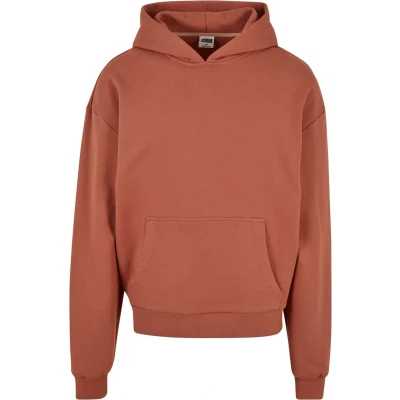 Image of Urban Classics Ultra Heavy Hoodie, Men&#039;s, Size: Small, Terracotta