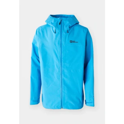 Image of Jack Wolfskin Highest PEAK Outdoor jacket, Men&#039;s, Size: Large, Aurora blue