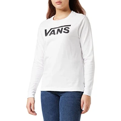 Image of Vans Flying Classic Sweatshirt, Women&#039;s, Size: 14, White
