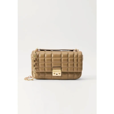 Image of Michael Kors Tribeca Chain Handbag, Women&#039;s, Size: One Size, Husk