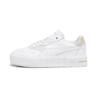 Image of Puma CALI Court Match Trainers, Women&#039;s, Size: 6, White/granola Leather