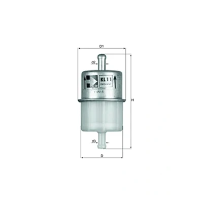 Image of Fuel filter MAHLE ORIGINAL KL 11 OF