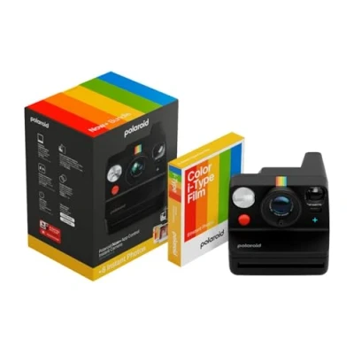 Image of Polaroid NOW+ GEN 3 FILM Bundle 8 Photos Unisex Camera, Size: One Size, Black