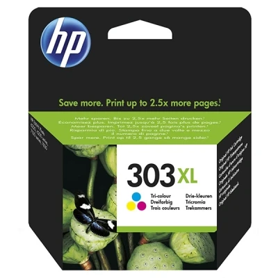 Image of HP Original Ink Cartridge 303xl Tricolor