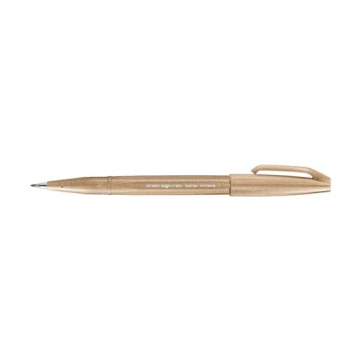 Image of Pentel Brush Sign Pen Pale Brown