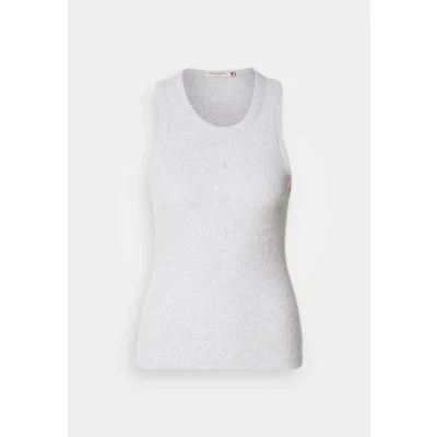Image of Scotch &amp; Soda Women&#039;s Core Rib Racer Tank Tanktop, Grey Melange, S