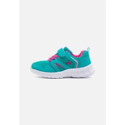 Image of LICO SKIP Trainers for kids, Size: 11.5/12K, Türkis/pink Imitation leather/ textile