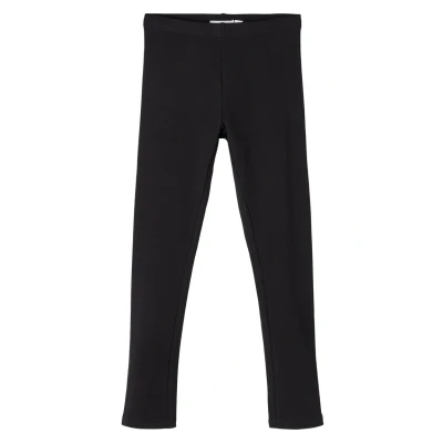 Image of NAME IT Girl&#039;s Nkfdavina Solid SWE Legging Bru N Noos, Black, 12 Years