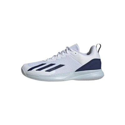Image of adidas Performance Courtflash Speed Multicourt tennis shoes, Men&#039;s, Size: 6, Footwear white/dark blue/halo blue Textile/synthetics