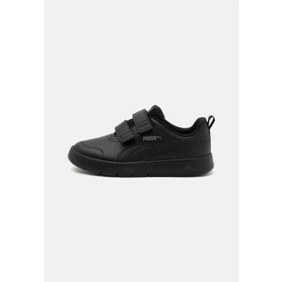 Image of Puma Courtflex Unisex Neutral running shoes for kids, Size: 1.5, Black/cast iron High quality imitation leather