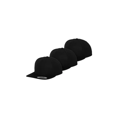 Image of Flexfit Snapback 3PACK Cap, Size: One Size, black
