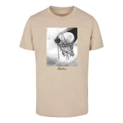 Image of Mister Tee Ballin Print Tshirt, Men&#039;s, Size: 5XL, Sand