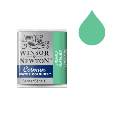 Image of Winsor and Newton Cotman Half Pan Emerald