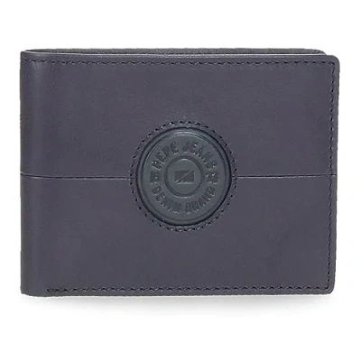 Image of Pepe Jeans Cracker Horizontal Wallet with Coin Purse, One Size, Blue, Purse