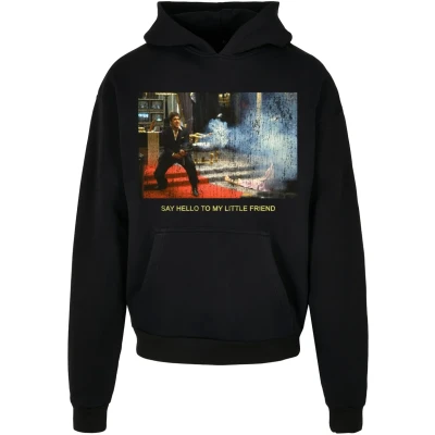 Image of Upscale by Mister Tee Scarface Little Friend Hoodie, Men&#039;s, Size: XL, Black