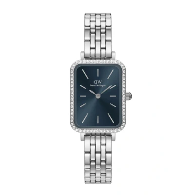 Image of Daniel Wellington Quadro Lumine Bezel LINK Arctic S Watch silvercoloured, Size: One Size, Silver coloured