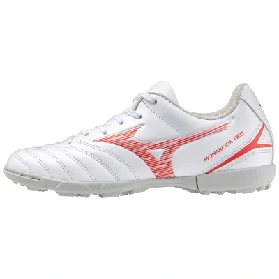 Image of Mizuno MONARCIDA NEO III SELECT Jr AS Football Shoes White/Radiant Red Junior Size 2.0