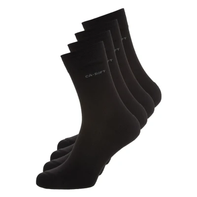 Image of camano Online WALK Socks Unisex 4 PACK Socks, Size: 12 13.5, Black