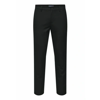 Image of ONLY &amp; SONS ONSFREE Male Trousers Normal Cut Trousers, black, 29W / 34L