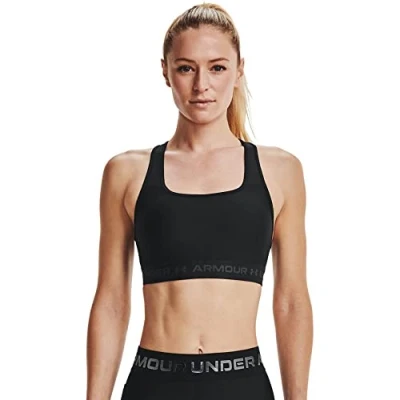 Image of Under Armour Womens Crossback Medium Impact Sports Bra