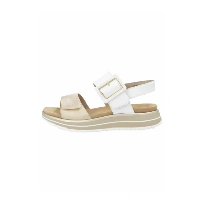 Image of Remonte Sandals, Women&#039;s, Size: 3.5, Muschel weiss 80 Leather