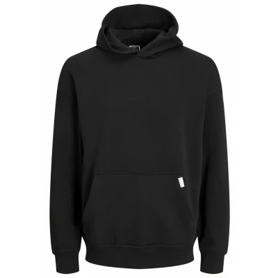 Image of JACK &amp; JONES Men&#039;s Jcocollective Sweat Hood Noos Hoodie, Black, XXL, XXL