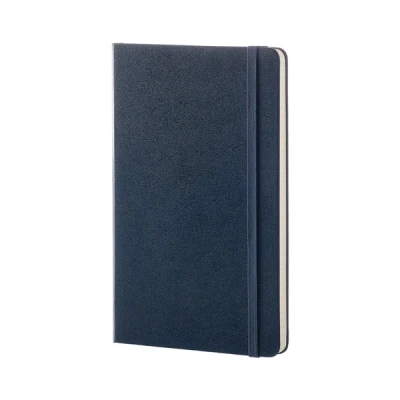 Image of Moleskine Sapphire Blue Large Ruled Notebook Hard