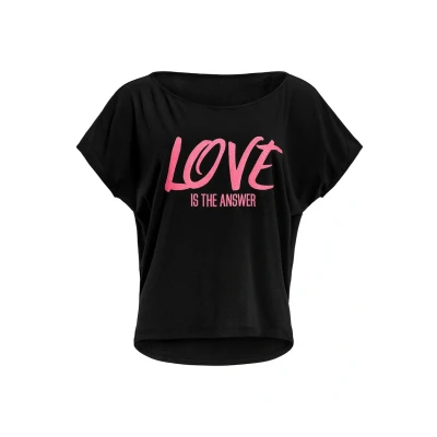Image of Winshape MCT002 Ultra Light Print Tshirt, Women&#039;s, Size: XXL, Black/glitter/neon pink