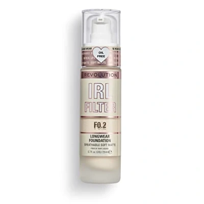 Image of Makeup Revolution IRL Filter Longwear Foundation 23ml (Various Shades) F.02