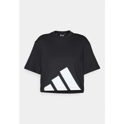 Image of adidas Sportswear Print Tshirt White black, Women&#039;s, Size: Large, black