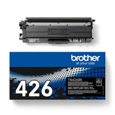 Image of Brother TN 426BK Toner Cartridge, Black, Single Pack, Super High Yield, Includes 1 x Genuine Supplies