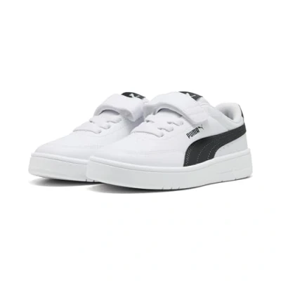 Image of Puma Court Unisex Trainers for kids, Size: 11K, White/black shoes