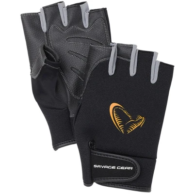 Image of Savage Gear Neoprene Half Finger L Fishing gloves