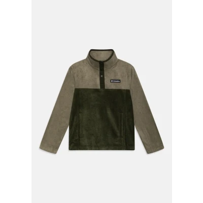 Image of Columbia Steens MTN II 1/4 SNAP Unisex Fleece jumper for kids, Size: XXS, Greenscape