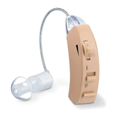 Image of Beurer HA50 hearing Amplifier Amplifies the volume of sound for restricted abilities Barely visible behind ear Wide frequency range Continuously variable