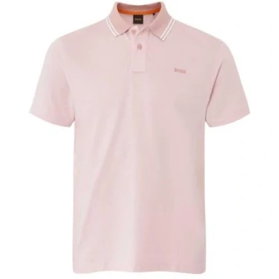 Image of BOSS Peoxfordnew Polo shirt, Men&#039;s, Size: XXL, Open pink