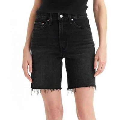 Image of Levi&#039;s Ribcage Bermuda Denim shorts, Women&#039;s, Size: 32, Goth princess