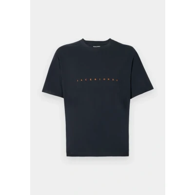 Image of Jack &amp; Jones Jjestar TEE SS Print Tshirt, Men&#039;s, Size: XS, Dark navy