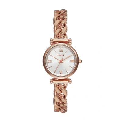 Image of Fossil Carlie Watch Rose goldcoloured, Women&#039;s, Size: One Size, gold coloured