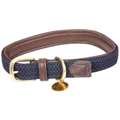 Image of Weatherbeeta Leather Plaited Dog Collar