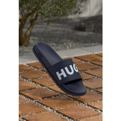 Image of HUGO Match_it_slid_rblg_n Pool slides, Men&#039;s, Size: 5, Dark blue five Synthetics