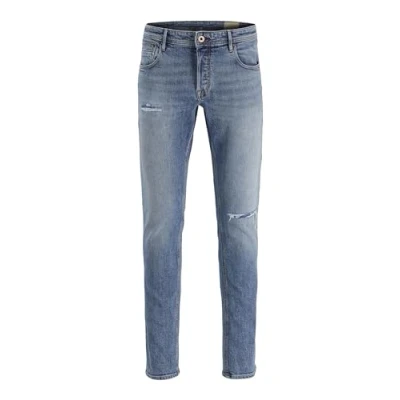 Image of Jack &amp; Jones Jjiglenn Jjcole Straight leg jeans, Men&#039;s, Size: 30x30, Blue denim