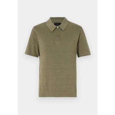 Image of JACK &amp; JONES Men&#039;s Jprblamilano Spring Knit Polo Ss Sn, Tea Leaf, S